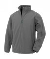 Heren Softshell Jas Result Recycled R901M workguard grey